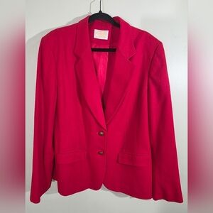 Vintage Pendleton Red Wool Blazer Classic Tailoring